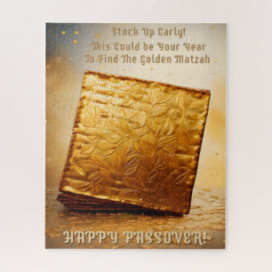 Happy Passover! Golden Matzah Jigsaw Puzzle