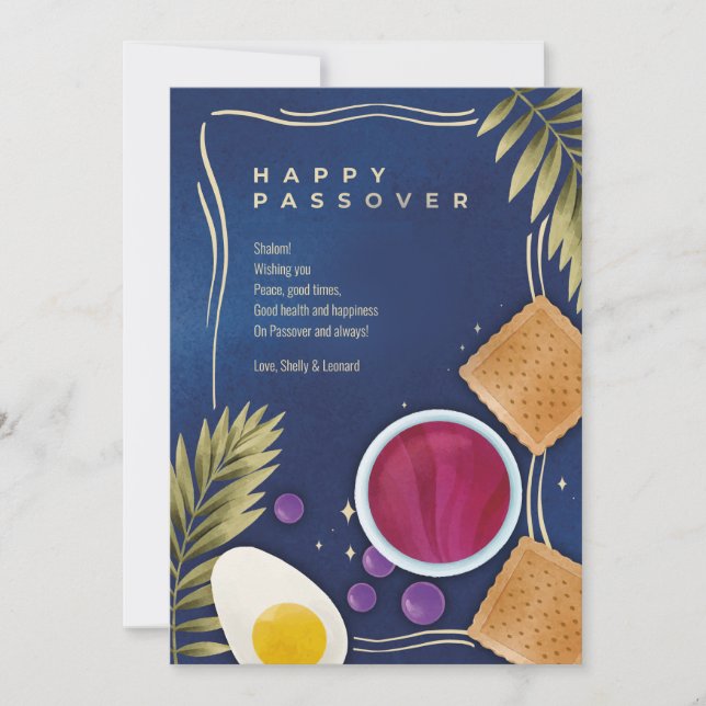 Happy Passover Greeting Card (Front)