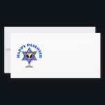 Happy Passover Holiday Card<br><div class="desc">Happy Passover features Jewish Star of David and wine cup ready for the prayers and four questions.</div>