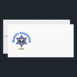 Happy Passover Holiday Card<br><div class="desc">Happy Passover features Jewish Star of David and wine cup ready for the prayers and four questions.</div>