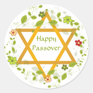 Happy Passover Magen David Sticker