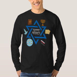 Happy Passover Matzos 2022 Hebrew Pesach Seder Mat T-Shirt