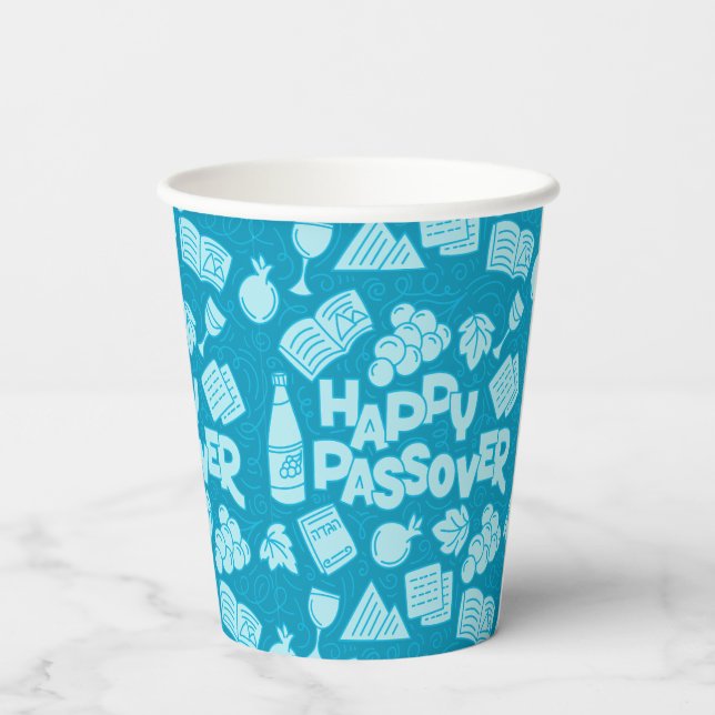 Happy Passover Paper cup (Back)