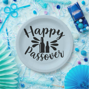 Happy Passover Paper Plate