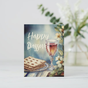 Happy Passover Pesach   Jewish Holiday Postcard