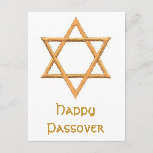 Happy Passover Postcard (Front)