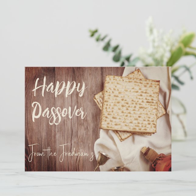 Happy Passover | Seder Pesach Invitation  (Standing Front)
