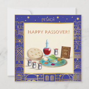 Happy Passover Spring Pesach Seder Holiday Card