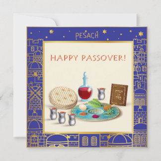Happy Passover Spring Pesach Seder Holiday Card