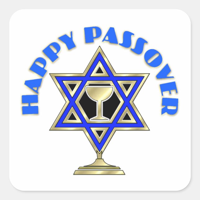 Happy Passover   Square Sticker (Front)