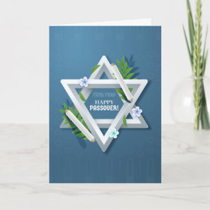 Happy Passover Star of David Greeting Card