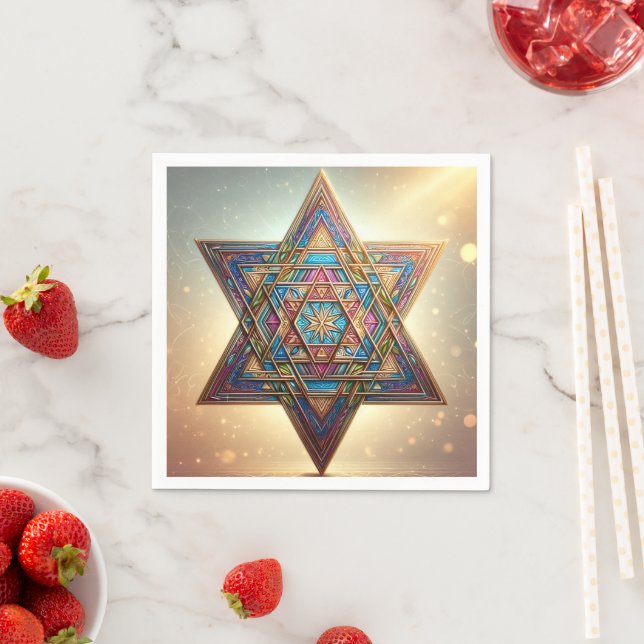 Happy Passover Star of David Napkin (Insitu)