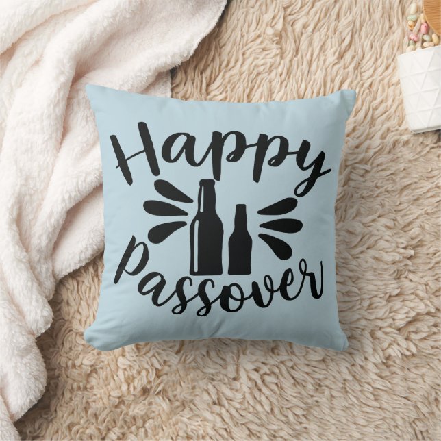 Happy Passover Throw Pillow (Blanket)