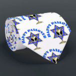 Happy Passover Tie<br><div class="desc">Personalized Traditional and Modern Jewish Theme Gifts and Apparel</div>