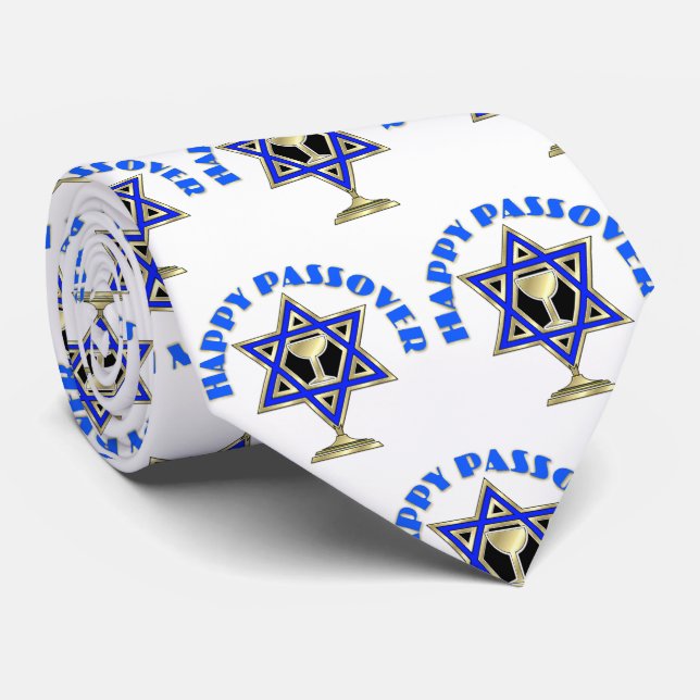 Happy Passover Tie (Rolled)
