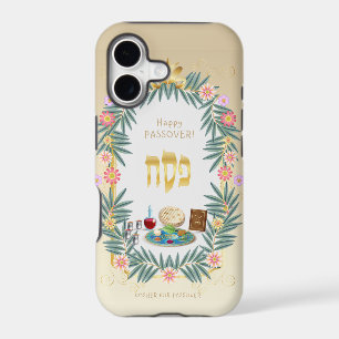 Happy Passover Vintage cadre floral