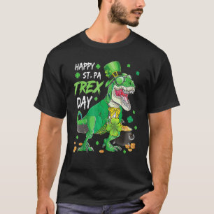 Happy Pat Rex Day Dinosaur T Rex St Patrick's Day T-Shirt