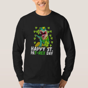 Happy Pat Trex St Patricks Day Dinosaur Trex Dino T-Shirt