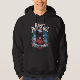 Happy Pawliday Cane Corso Merry Christmas Fun Hoodie