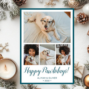 Happy Pawlidays 4 Photo  Holiday Card