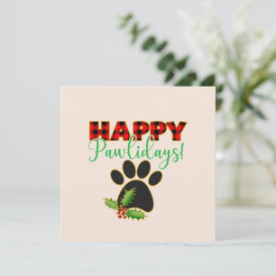 Happy Pawlidays Christmas Gift for Dog Lover