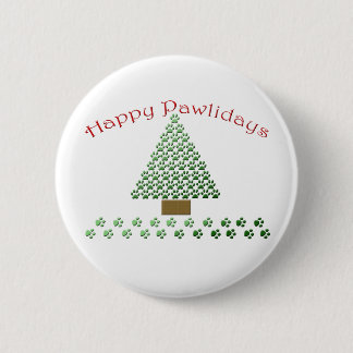 happy pawlidays copy1 2 inch round button