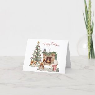 Happy Pawlidays Dog Design- Brittany Spaniel Holiday Card