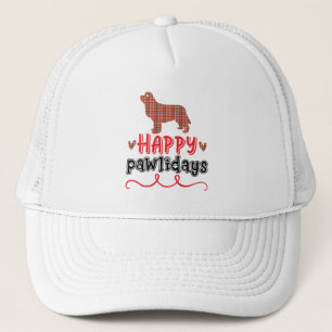 Happy Pawlidays   Funny Word Pun Trucker Hat