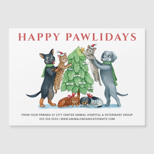 Happy Pawlidays Holiday (Front)
