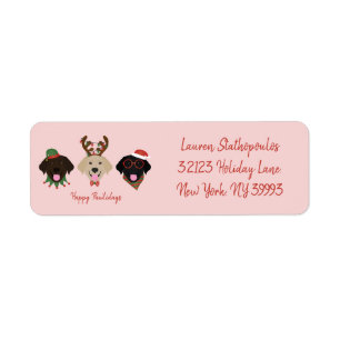 Happy Pawlidays Labrador Retriever Dogs