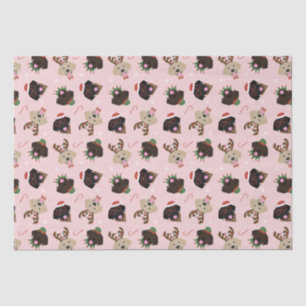 Happy Pawlidays Labrador Retriever Dogs Tissue Paper