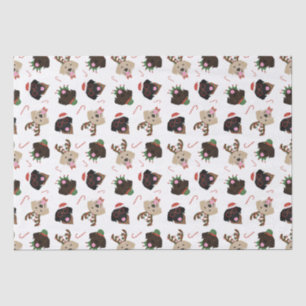 Happy Pawlidays Labrador Retriever Dogs Tissue Paper