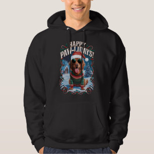 Happy Pawlidays Nova Scotia Duck Toller Xmas Hoodie