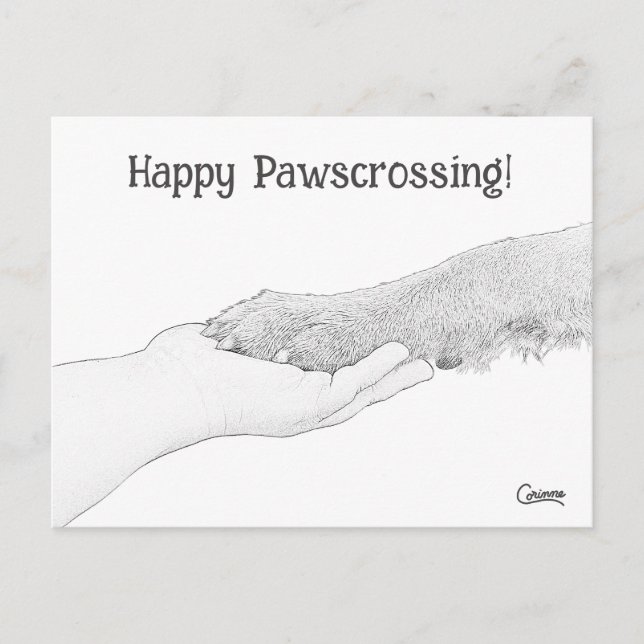 Happy Pawscrossing! - Postcard (Front)