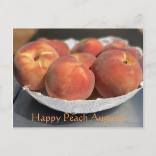 Happy Peach August! Postcard