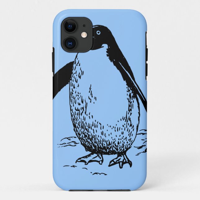 Happy Penguin Case-Mate iPhone Case (Back)