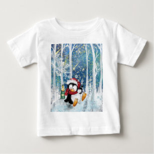 Happy Penguin - Christmas Baby T-Shirt
