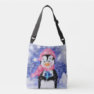 Happy Penguin - Christmas - Crossbody Bag