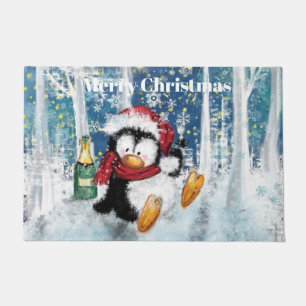 Happy Penguin - Christmas Doormat