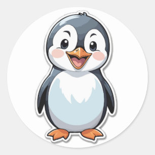 Happy Penguin Sticker - A Cute Arctic Friend