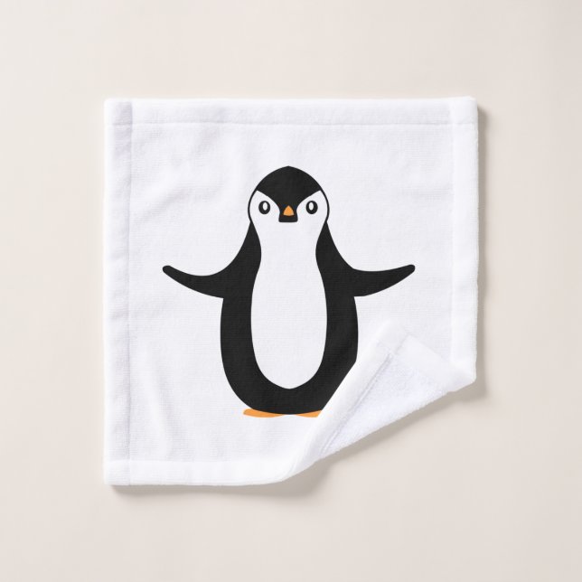 Happy Penguin Wash Cloth (Wash Cloth)