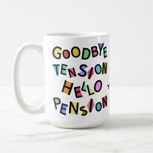 Happy Pensioner Funny Retiree Senior Old Man Lady  Coffee Mug
