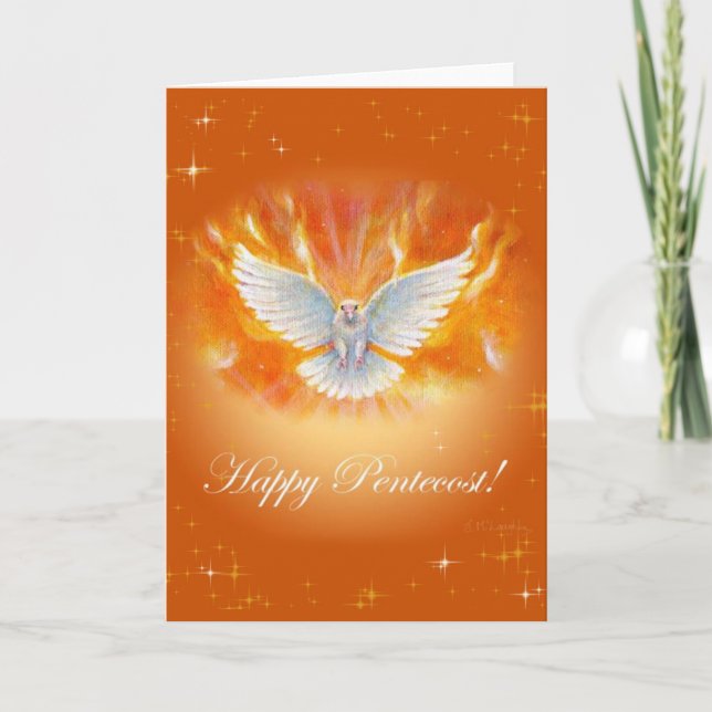 Happy Pentecost by Jenny McLaughlin   Card (Front)