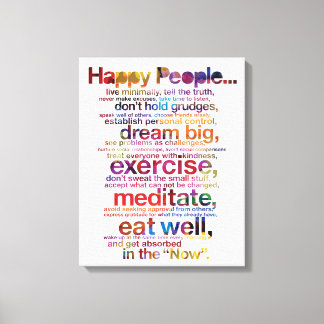 Happy People Canvas Print