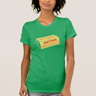 Happy People Eat Butter (Red) T-Shirt