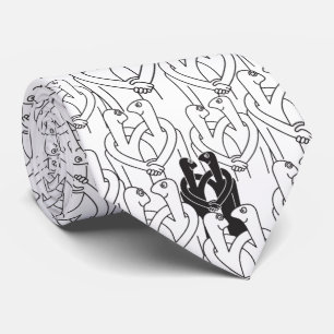Happy people (white pattern) tie