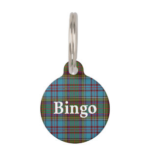 Happy Pet Clan Anderson Tartan Plaid Pet Tag
