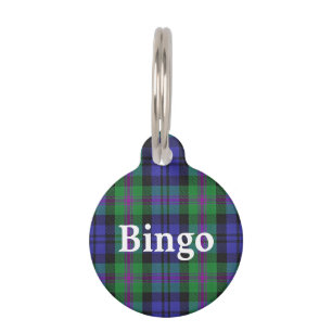 Happy Pet Clan Baird Tartan Plaid Tag