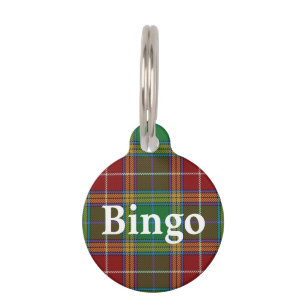 Happy Pet Clan Baxter Tartan Plaid Tag