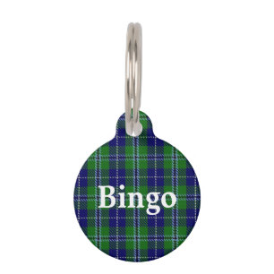 Happy Pet Clan Douglas Tartan Plaid Tag